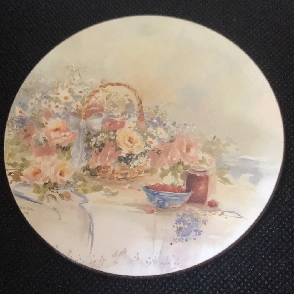 Australia Floral Baskets Coasters